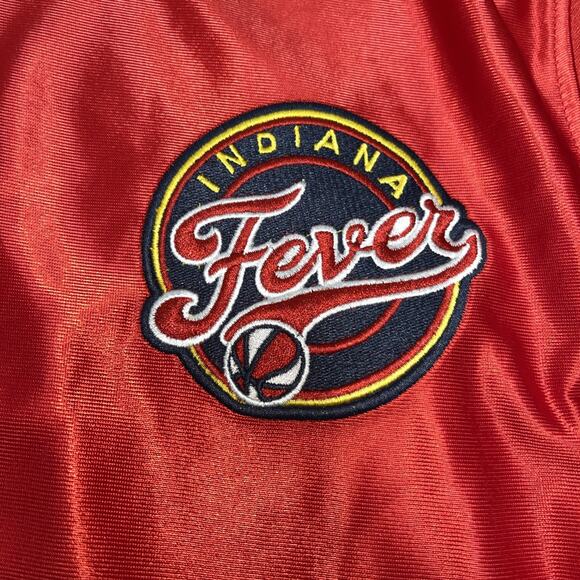 WNBA- Mens Indiana Fever 1/4 Zip Pullover shirt, SIZE Large Red NWT - Picture 3 of 8